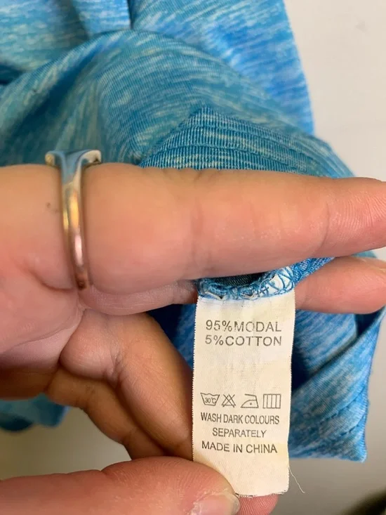 No brand Women's Light Blue Performance Tank Top - Breathable Activewear - Picture 3 of 6